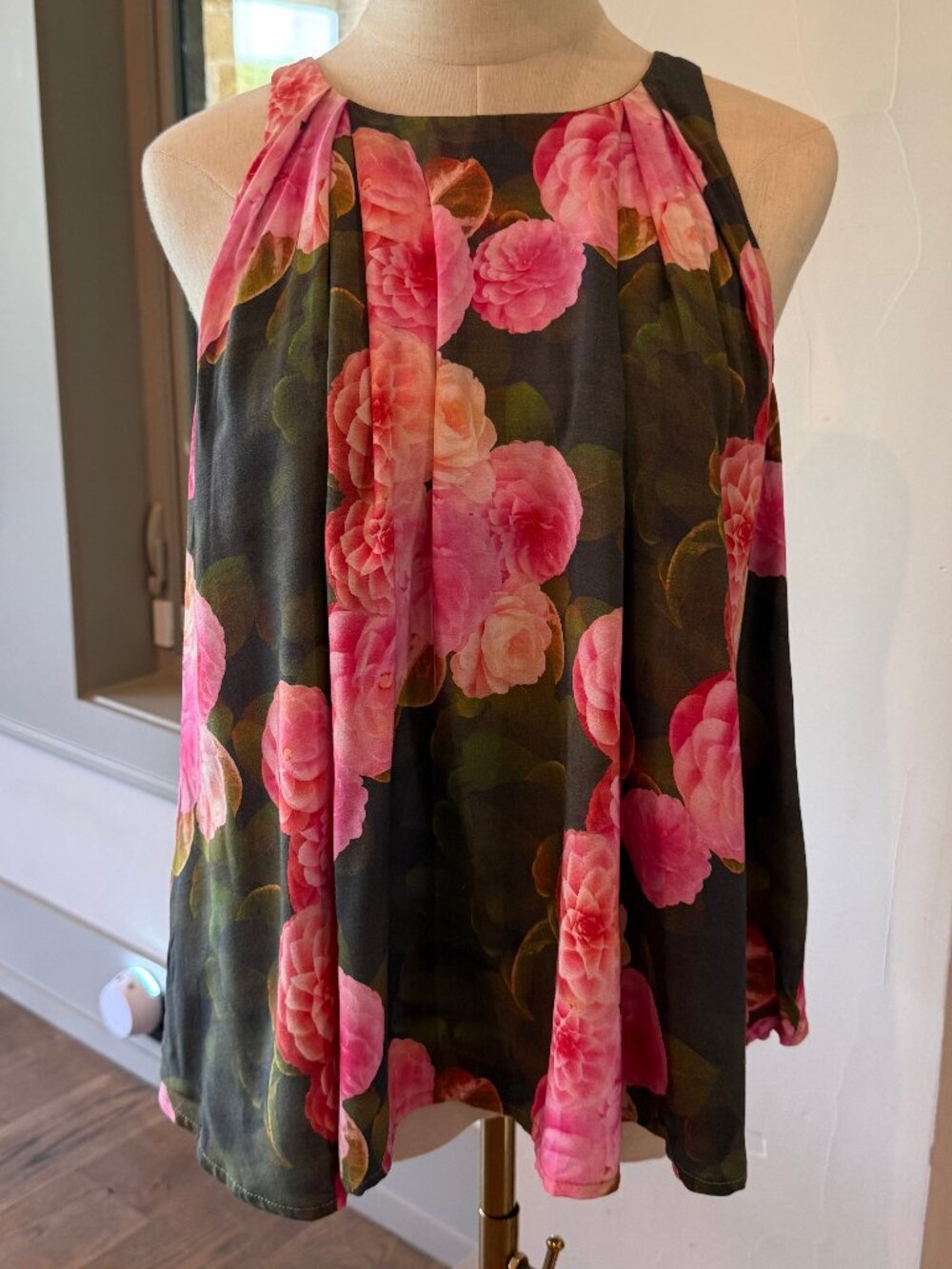The Odells for Anthropologie "Juno" Floral Sleeveless Swing Tank XS